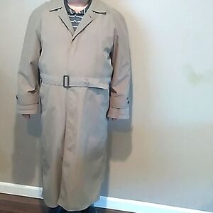 Newport Harbor Man's Wool Lined Trench Coat